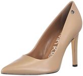 Calvin Klein Women's Brady Pump, Desert Sand Leather, 3 UK