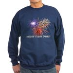 CafePress Happy New Year Sweatshirt (Dark) Classic Crew Neck Sweatshirt Navy