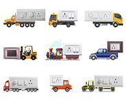 WallDesign Vinyl Vehicle and Truck Switchboard Sticker - Set of 9 (Multicolor)