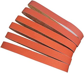 Tonmp 6 PCS 2 x 48 Inch Metal Grinding Ceramic Sanding Belts Kit -1 Pcs Each of 36 40 60 80 100 and 120 Grits Premium Sharpening Sander Belts(2x48 Inch)