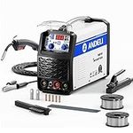 ANDELI MIG Welder 135Apm, MIG Welder Flux MIG/Lift Tig/Stick 3-in-1 Multiprocess Welder MIG Welding Without Gas Flux Welding MIG-250ME (MIG Suit)