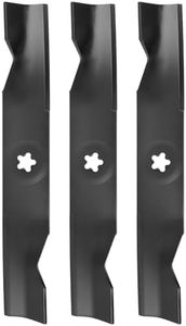 budrash 532180054 Mower Blades Fit for HU 48" Deck, 173920 High Lift Blades Compatible with Hu sqvarna YTH24V48 YTH2348, Pou LAN PP22V48, Lawn Tractor, Replace 180054 539107519, 3 Pack