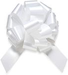 Zoe Deco Big Car Bow (Glossy White,