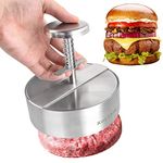 Koythin Burger Press, Adjustable Hamburger Patty Maker, Non Stick Patties Making Molds Suitable for Beef, Vegetables, Burgers and Cooking, Ideal for BBQ and Homemade Hamburger (Diameter 14cm)