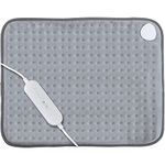 Homefront Heat Pad 110W - Electric Extra Large Luxurious Soft with Auto Shut Off - Therapeutic, Soothing Pain Relief Therapy for Back, Neck, Arthritis & Tension - Washable (50 x 40cm, XL Grey)