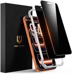 UNBREAKcable Privacy Screen Protector for iPhone 17 Pro Max, Full Coverage Shatterproof Tempered Glass [True 28°Anti Spy] [9H Hardness] [Installation Frame] Private Protector for iPhone 6.9" - 2 Pack