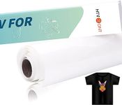 HTVRONT Sublimation HTV 12" X 5FT for Dark/Light Cotton Fabric- Clear HTV Vinyl Heat Transfer Vinyl for Sublimation- Work with Sublimation Paper Ink Sublimation Blanks Heat Press (Matte)