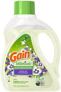 Gain Botanicals Plant Based Detergent, White Tea and Lavender, 48 Loads, 75 Ounce