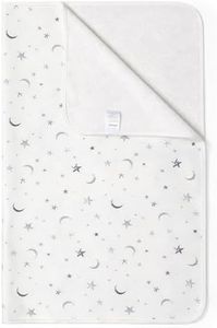 YIVEKO Baby Waterproof Bed Pad Washable Mattress Pad Reusable Underpads Bed Wetting Incontinence Cover for Baby Toddler Children and Adults-White Star