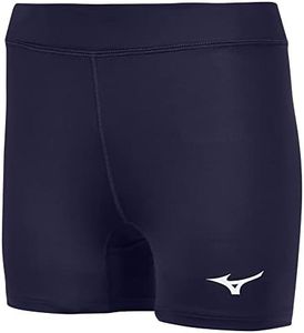 Mizuno Girls' Vortex V2 Volleyball Short, Navy, Large
