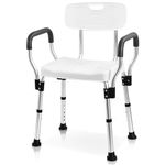 Sangohe Shower Chair for Inside Shower - Heavy Duty Shower Seat with Back - Shower Chair for Bathtub with Arms for Handicap - Shower Seats for Elderly - Shower Chair for Bathtub, 796C