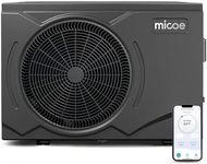 MICOE 35000 BTU Pool Heater for Above Ground Pool and Inground Pool up to 24ft (11/18/24ft) / 12000 Gallons, Inverter Electric Swimming Pool Heat Pump, Heating and Cooling Mode