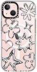 CASETiFY Clear iPhone 13 Case [Not Yellowing / 6.6ft Drop Protection/Compatible with Magsafe] - Chrome Doodles - Clear