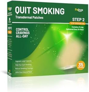 Fekux Quit Smoking Patches Step 2-14 mg Stop Smoking Aids Patches, Easy & Effective Helps Quit Smoking, Stop Smoking Aids That Work - 35 Patches