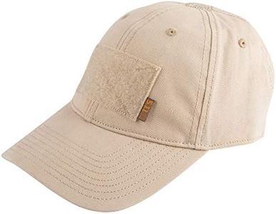 5.11 Tactical Men's Flag Bearer Cap, Moisture-Wicking Sweatband, One Size Fits Most, Khaki, 1 SZ, Style 89406
