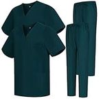 MISEMIYA - Pack * 2 Pcs - Uniforms Unisex Scrub Set – Medical Uniform with Scrub Top and Pants - Ref.2-8178 - Medium, Green 68