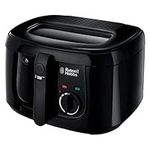 Russell Hobbs Electric Deep Fat Fryer, 2.5L capacity/can cook 1kg food, Carbon odour filter, Large observation window, Non-stick coated pan, Adjustable thermostat, Handle lift system, 1800W, 24570