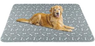 WapaW Super Absorbent Washable Reusable Pee Pads –100% Waterproof Dog Pee Pad Protects Against Urine Leakage Non-Slip Grip Prevents Slipping & Bunching. (Blue, 75 x 90 CM)