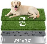 Dog Grass Pad with Tray Large, 35" 