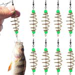 MAGICLULU 12 Pcs Fishing Feeder Bait Cages Spring Fishing Feeder Luminous Carp Fishing Feeder for Fishing