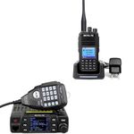 Retevis RT95 Dual Band Mobile Radio, Dual Speaker Mobile Transceiver Bundle with Retevis RT3S Dual Band DMR Radio, Digital Analog 2 Way Radio with GPS APRS