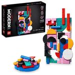 LEGO Art Modern Art 31210 Build & Display Home Décor Abstract Wall Art Kit, Birthday Gift Idea for Artistic People, Set for Teens or Adults Who Enjoy Craft Hobbies