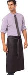 Chef Works Men's Boulder Bistro Apron, Purple Black