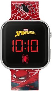 Spiderman Boy's Digital Quartz Watch with Silicone Strap SPD4719ARG