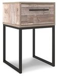 Signature Design by Ashley Neilsville 1 Drawer Night Stand Nightstand, Light Brown