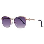 HASHTAG EYEWEAR Latest & Stylish Sunglasses for Women | Fashionable & Lightweight Eyewear, 100% UV Protected Sunglass with Maximum Clarity (Color-Purple)