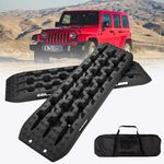 WUDLEP 2PCS Traction Boards, 104cm Heavy Duty Recovery Boards with 10 Tonnes Capacity, Recovery Tracks for Sand, Mud, Snow, Off-road Recovery Traction Boards for SUVs, ATVs, Cars