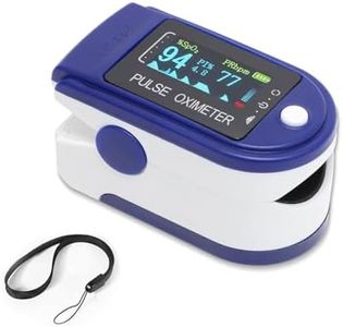 MisenFar Fingertip Pulse Oximeter, Fast & High-precision SpO2 Measurement, Blood Oxygen Saturation & Pulse Rate Monitoring, OLED Screen with Large Fonts