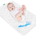 Cradle Bassinet Mattress Pad Cover for 36" × 18" Standard Cradle Mattress, Ultra Soft Microfiber Surface and Extra Waterproof Layer, Washer & Dryer Friendly