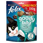 Felix Goody Bag Seaside Mix Cat Treats 330g, Pack of 5