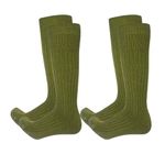 ShopMCR Men's Army Socks, Thermal Hiking Boots Walking Patrol Combat, Warm Cotton Rich, UK Size 6-11 (2 Pairs, Extra-long Military Boots Socks)