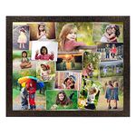 AJANTA ROYAL Personalized Photo Frames for Walls Decoration and Customized Photo Frame for Birthday / Wedding Anniversary / Couple (16" x 20" Inch, Metallic), Rectangular
