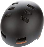 Mongoose Urban Youth/Adult Hardshell Helmet for Scooter, BMX, Cycling and Skateboarding, Mens and Womens, Kids 8+ Years Old, Black/Orange, Medium/56-59cm