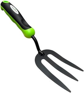 Garden Guru Hand Weeder Fork Tool – Rust Resistant High Carbon Steel – Ergonomic Handle – Great for Planting, Spreading Mulch, Weeding, Loosening & Transplanting Soil (4 Pack)