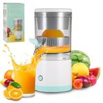Electric Citrus Juicer – Wireless Mini Portable Rechargeable Fruit Squeezer | Compact Electric Juicer for Orange, Lemon & Lime Juice | Portable for Travel & Home Use (Multicolour)