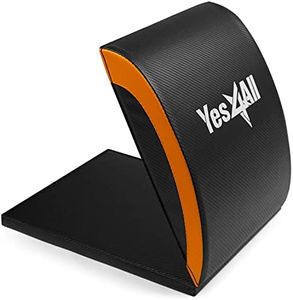 Yes4All Ab Mat Tailbone & No Tailbone, Foldable Abdominal Exercise Sit Up Support Pad for Core Training and Lower Back