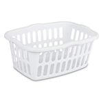 Sterilite Rectangular Laundry Basket, White