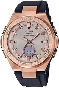 Ladies' Casio Baby-G G-MS Black and Rose-Tone Watch MSGS200G-1A