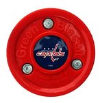 Green Biscuit NHL Pucks - Washington Capitals - Hockey Training Puck, Stays Flat, Passing/Handling Street Hockey