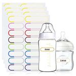 ZZLBZN 64 PCS Waterproof Name Labels for Kids, Colourful Name Stickers for Baby Water Bottle Labels for Daycare, School Stuff, Self Laminating, Name Tags, Dishwasher Safe