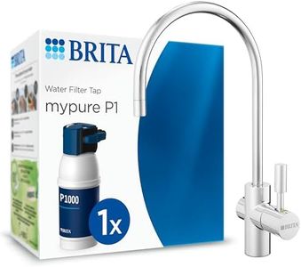 BRITA Sistema de filtración de agua mypure P1 Grifo de agua con cartucho filtrante P1000: reduce la cal, los metales, el cloro y las impurezas para mejorar el sabor y calidad del agua