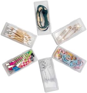 danytes Portable Cotton Swab & Pad Holder for Travel (6PCS)