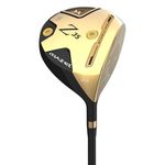 MAZEL Titanium Golf Driver for Men,Right Handed,460CC (Graphite(Golden Head II), Regular (R), 10.5, Degrees, Right)