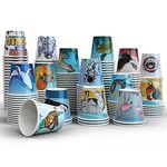 Art Kups [ 3 oz - pack of 300 ] Paper Cups - Small Recyclable Bathroom Cups | Disposable Mini Mouthwash Cups | Espresso | Rinse & Gargle Cups for Kids | Party Cups | Doesn't fit into Dixie dispenser