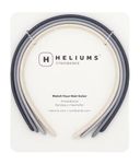 Heliums Thin Headbands For Womena - 8mm Stylish Hairbands for Women and Girls, 4 Count, Blends with Hair Color (Dark Grey, Light Gray, Off White)