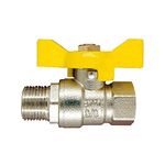 SRP - 3/8" Ball Valves Male Female Butterfly Handle High Pressor Full Port Shut-off